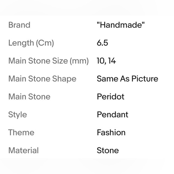 PERIDOT CROSS - Picture 2 of 3